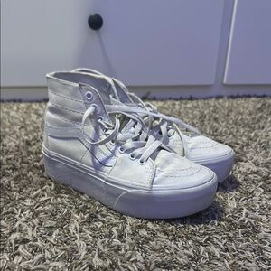 Vans Women's White High-Top Sneakers